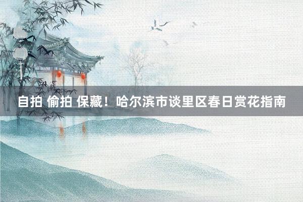自拍 偷拍 保藏！哈尔滨市谈里区春日赏花指南