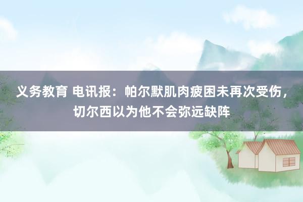 义务教育 电讯报：帕尔默肌肉疲困未再次受伤，切尔西以为他不会弥远缺阵
